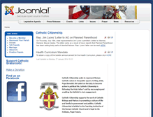 Tablet Screenshot of catholic-citizenship.com